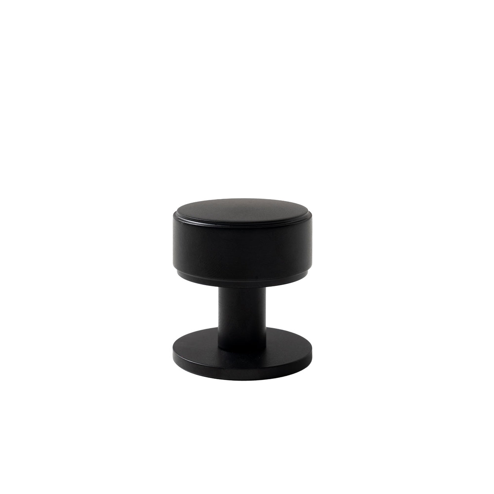 Momo Belgravia Plain 35mm Solid Brass Round Knob Matt Black