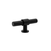 Momo Belgravia Plain 82mm Solid Brass T Knob Matt Black