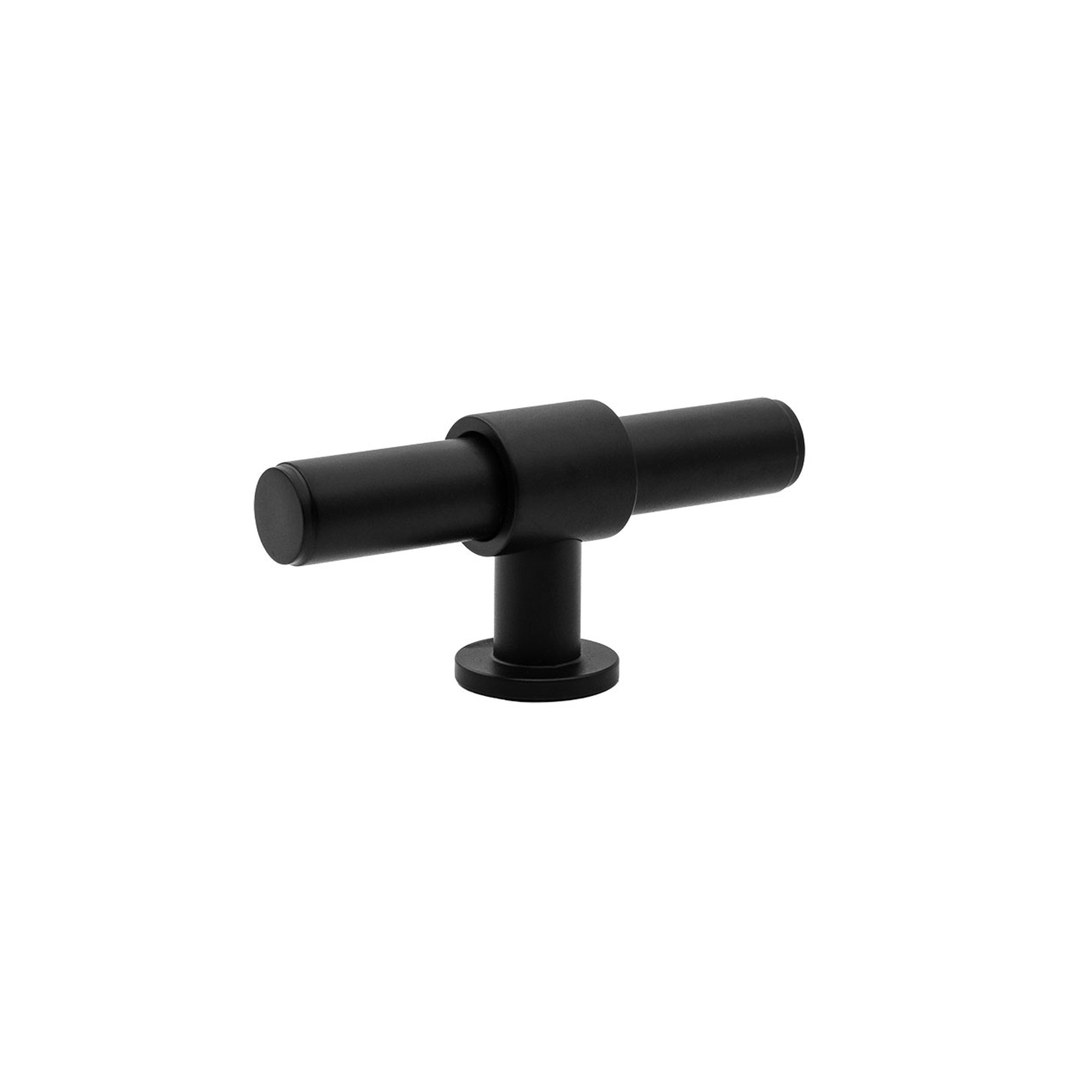 Momo Belgravia Plain 82mm Solid Brass T Knob Matt Black