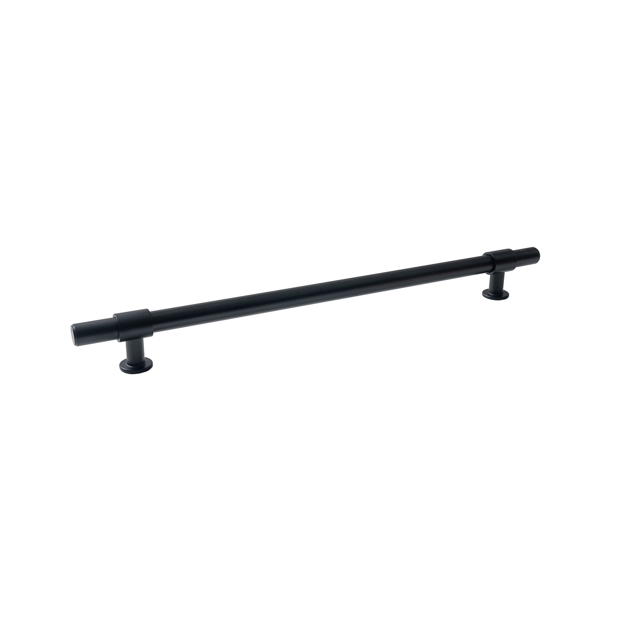 Momo Belgravia Plain Door Pull with Back to Back Fixing 416mm Matt Black