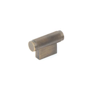 Brighton 50mm Solid Brass Knurled T Knob Dark Brushed Brass