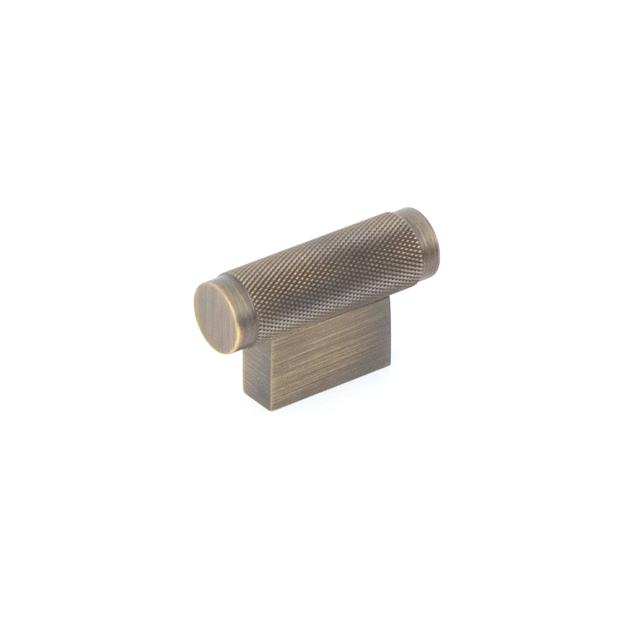 Brighton 50mm Solid Brass Knurled T Knob Dark Brushed Brass