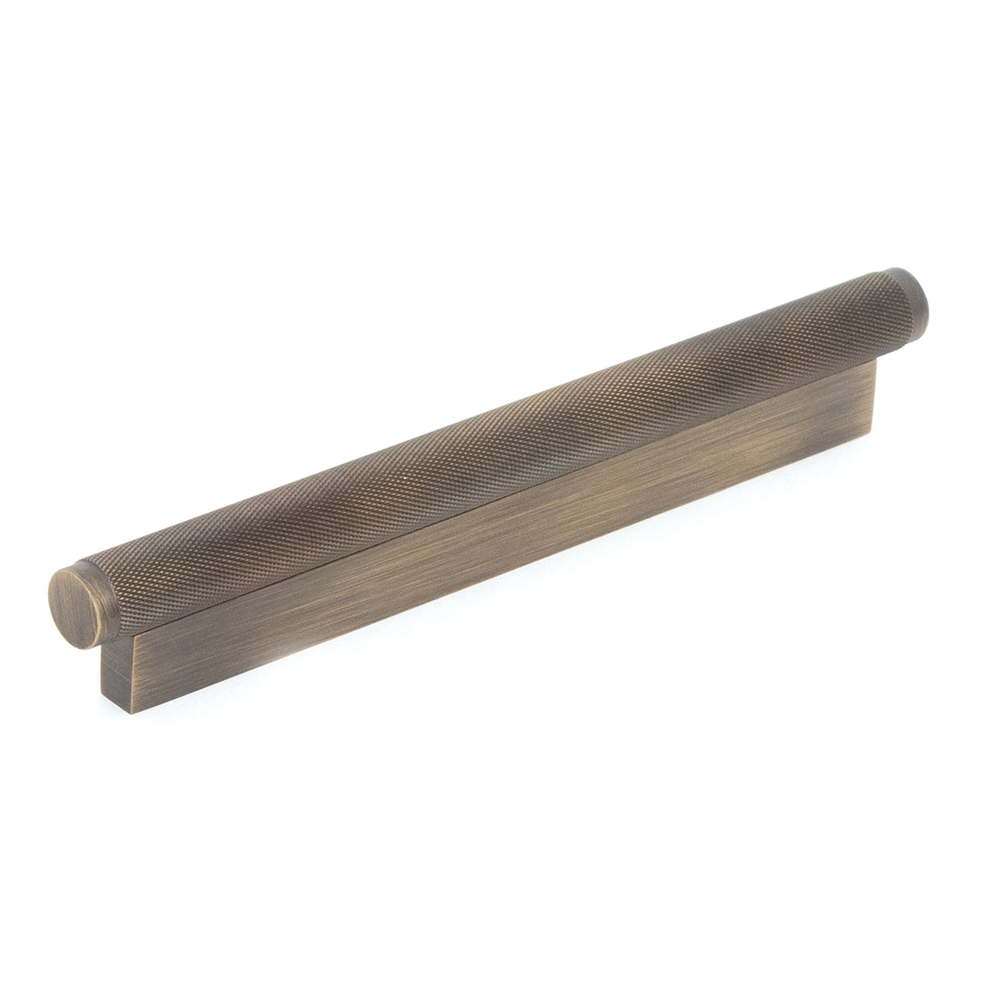Brighton 160mm Solid Brass Knurled Pull Handle Dark Brushed Brass