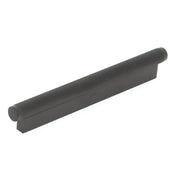 Brighton 160mm Solid Brass Knurled Pull Handle Matt Black