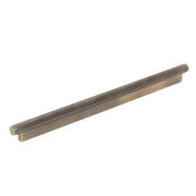 Brighton 320mm Solid Brass Knurled Pull Handle Dark Brushed Brass