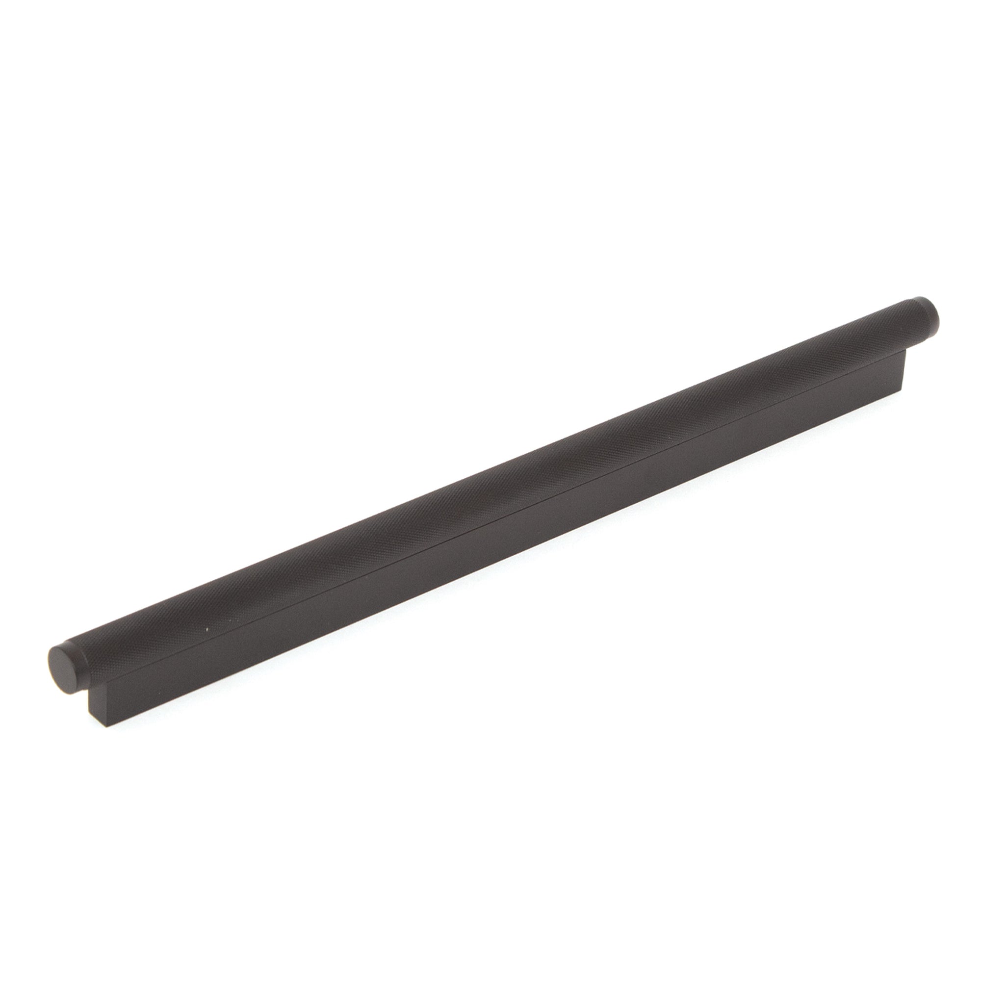 Brighton 320mm Solid Brass Knurled Pull Handle Matt Black