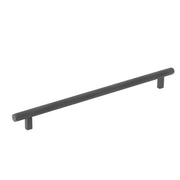 Bellevue 416mm Solid Brass Knurled Appliance Pull Matt Black