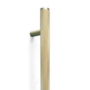 Momo Bellevue Knurled Entry Pull Handle Brushed Satin Brass