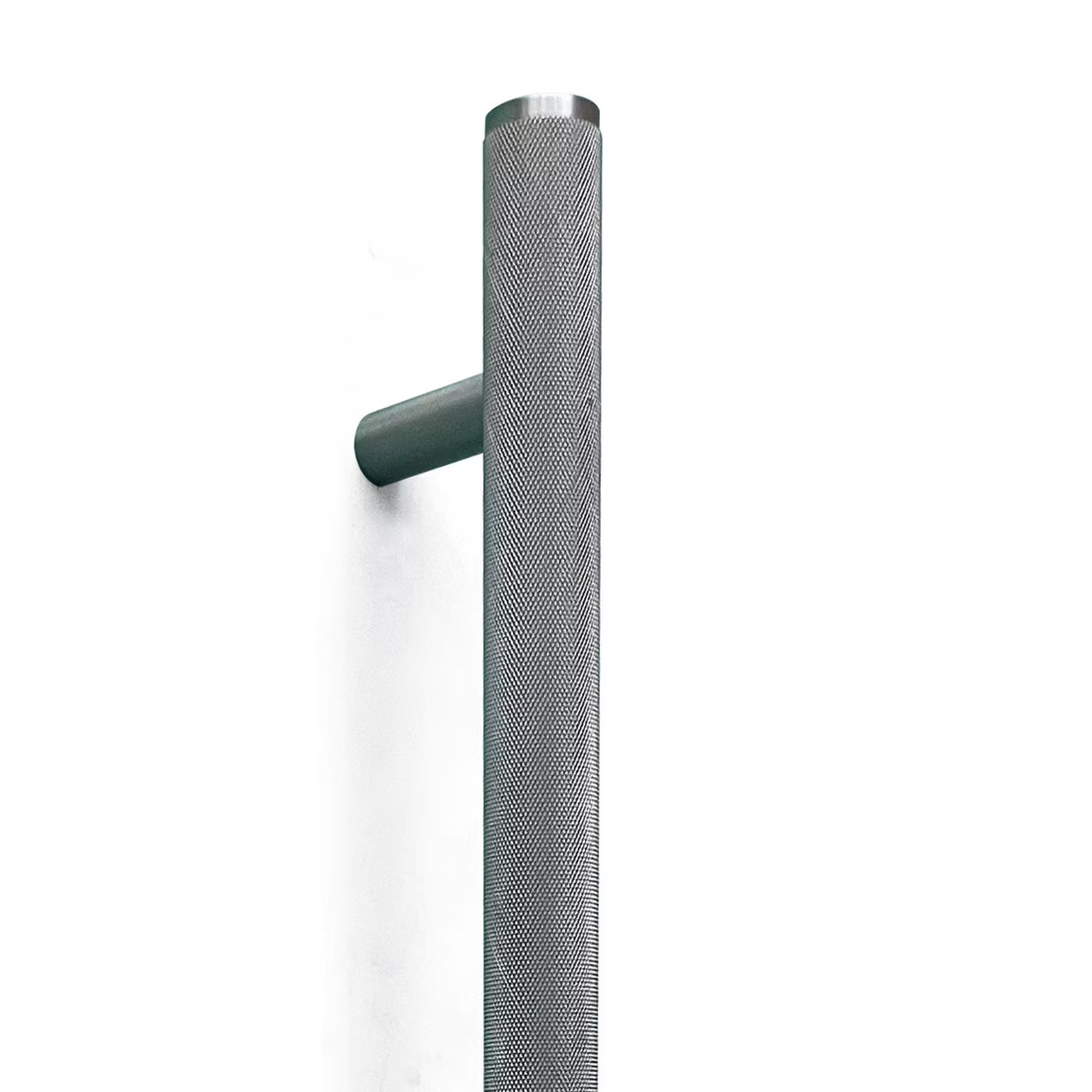 Momo Bellevue Knurled Entry Pull Handle Dull Brushed Nickel