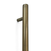 Momo Bellevue Plain Entry Pull Handle Dark Brushed Brass