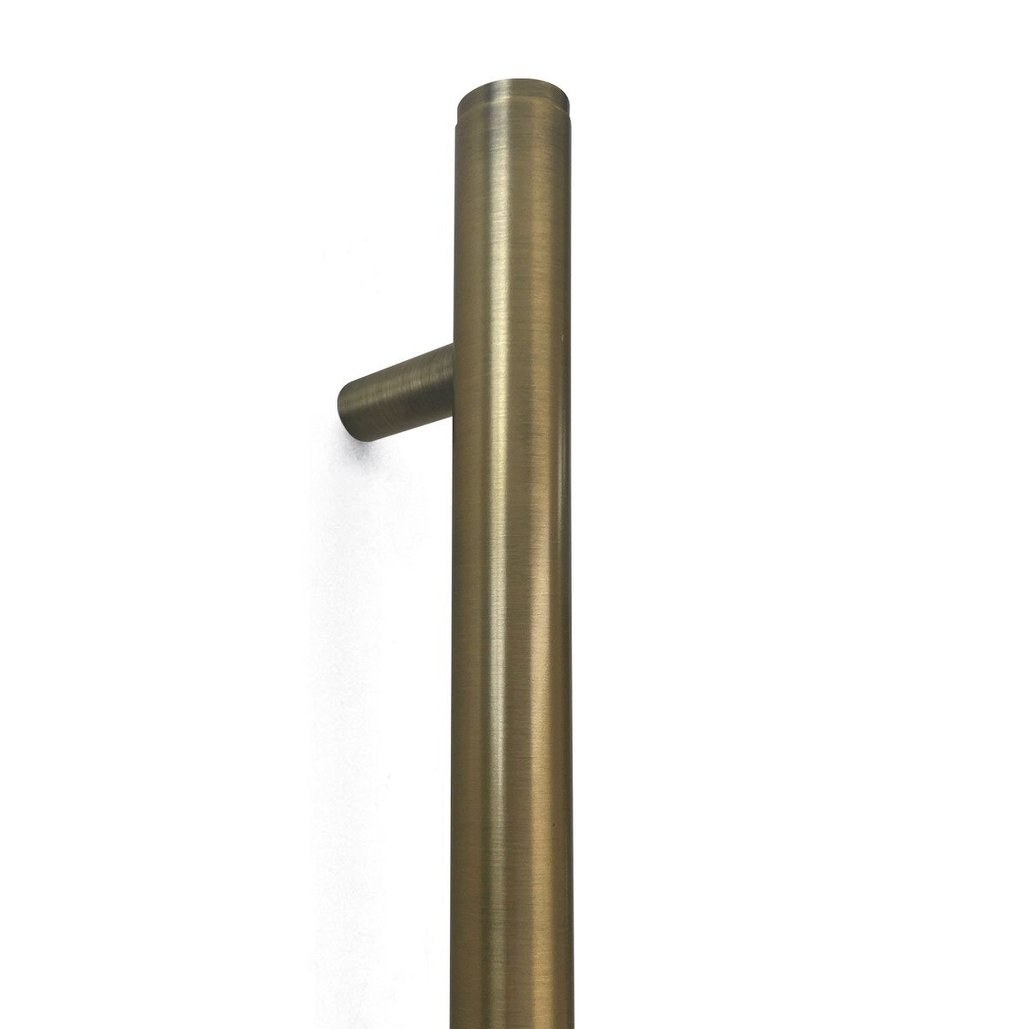 Momo Bellevue Plain Entry Pull Handle Dark Brushed Brass
