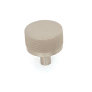 Bellevue 35mm Solid Brass Knurled Knob Dull Brushed Nickel
