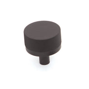 Bellevue 35mm Solid Brass Knurled Knob Matt Black