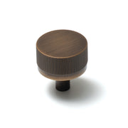 Bellevue 35mm Solid Brass Lined Knob Bronze