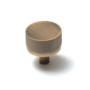 Bellevue 35mm Solid Brass Lined Knob Dark Brushed Brass