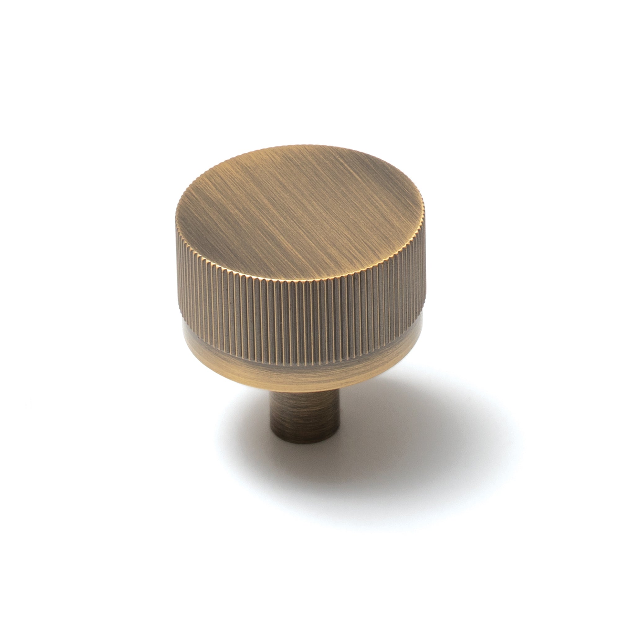 Bellevue 35mm Solid Brass Lined Knob Dark Brushed Brass