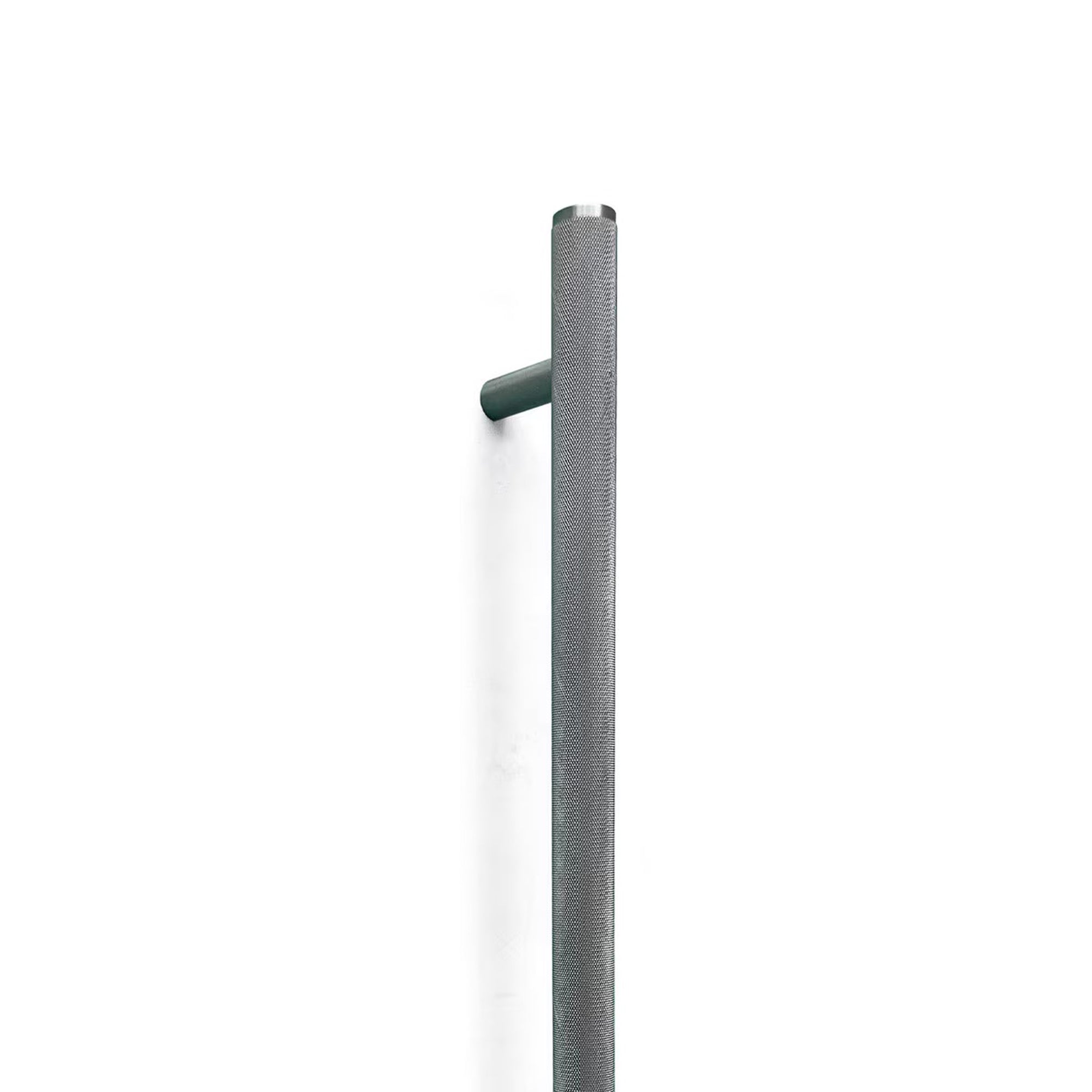 Momo Bellevue Knurled Door Pull with Back to Back Fixing 416mm Dull Brushed Nickel