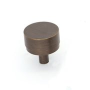 Bellevue 35mm Solid Brass Plain Knob Bronze