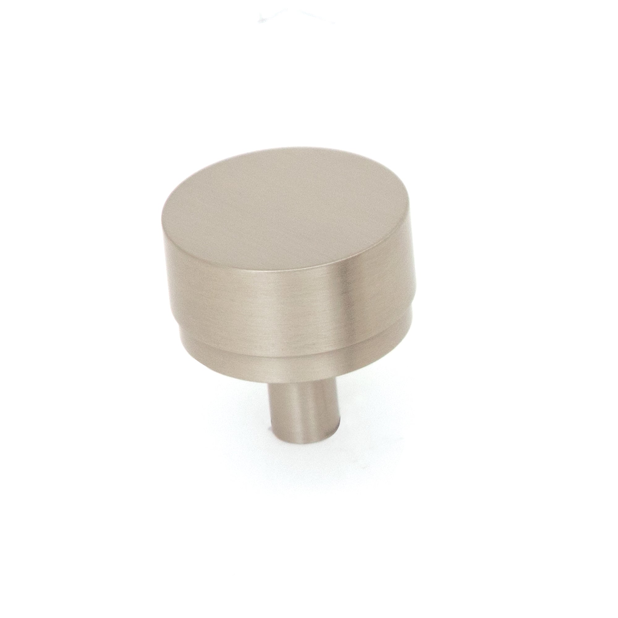Bellevue 35mm Solid Brass Plain Knob Dull Brushed Nickel