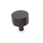 Bellevue 35mm Solid Brass Plain Knob Matt Black