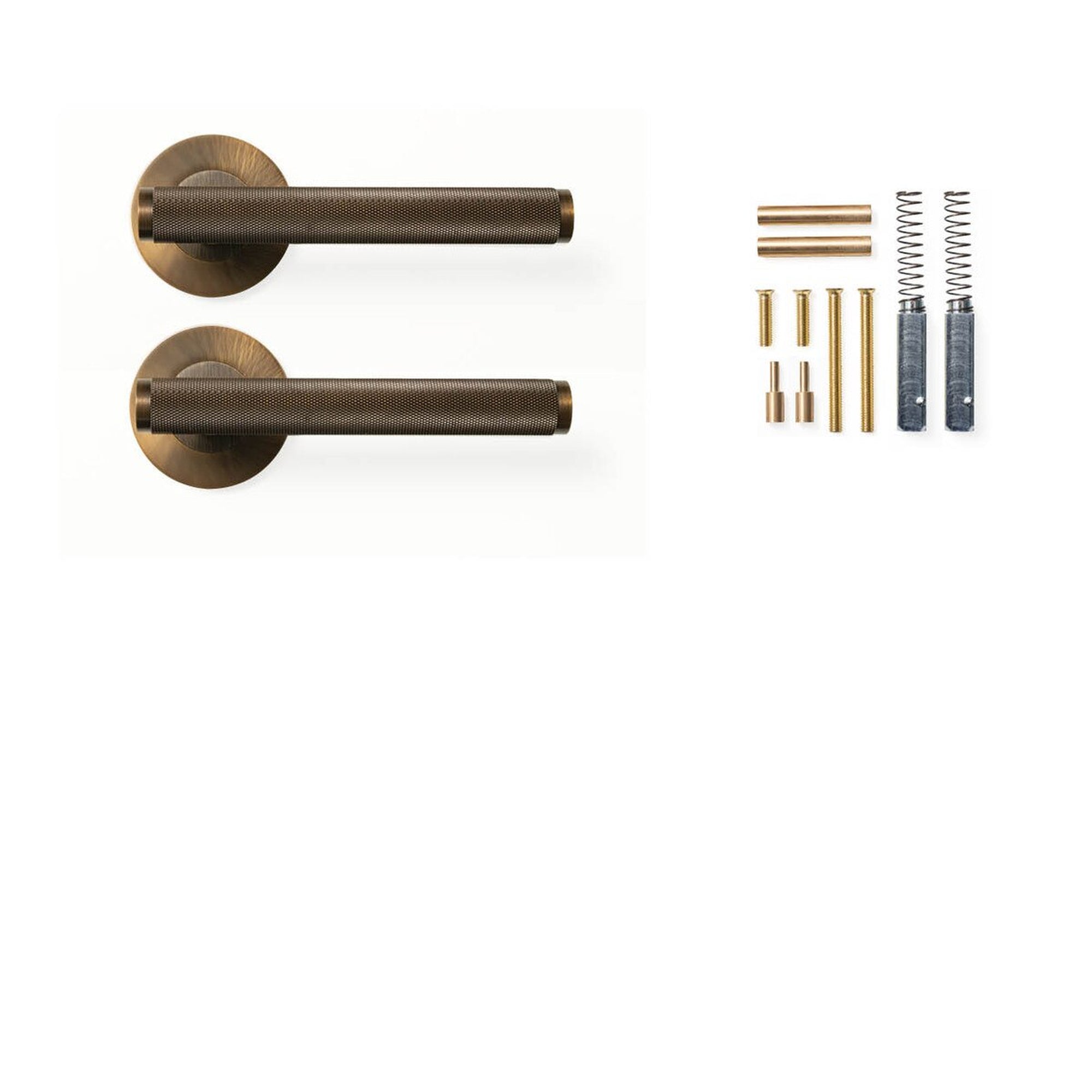 Momo Bellevue Knurled Lever Handle Set Bronze
