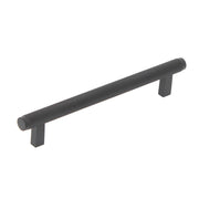 Bellevue 160mm Solid Brass Knurled Bar Pull Matt Black