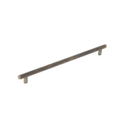 Bellevue 320mm Solid Brass Knurled Bar Pull Dark Brushed Brass
