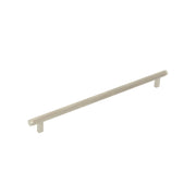 Bellevue 320mm Solid Brass Knurled Bar Pull Dull Brushed Nickel