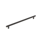 Bellevue 320mm Solid Brass Knurled Bar Pull Matt Black