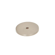 Bellevue 35mm Solid Brass Plain Backplate Dull Brushed Nickel