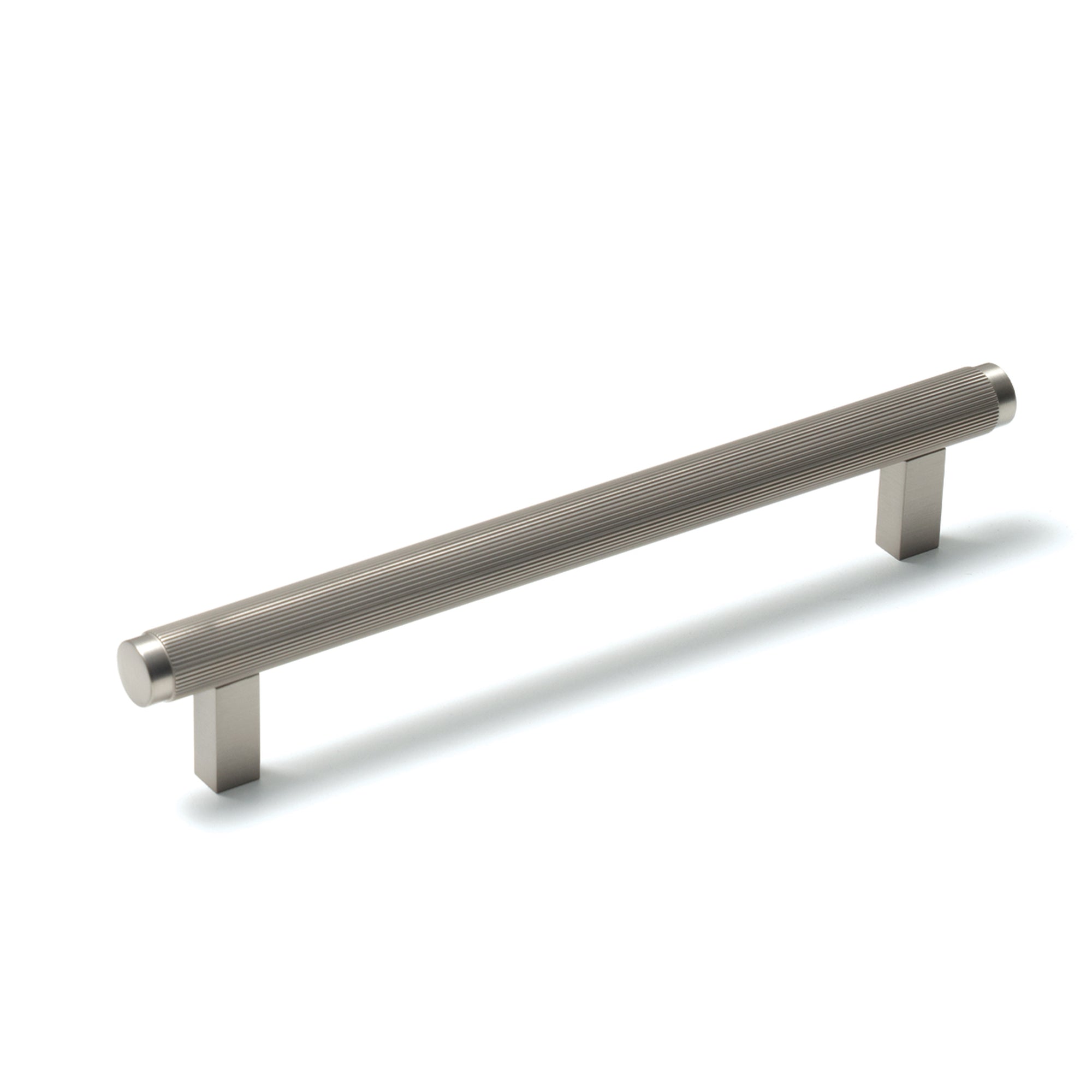 Bellevue 160mm Solid Brass Lined Bar Pull Dull Brushed Nickel