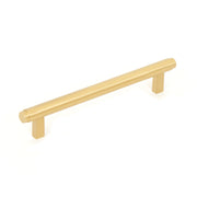 Bellevue 160mm Solid Brass Plain Bar Pull Brushed Satin Brass