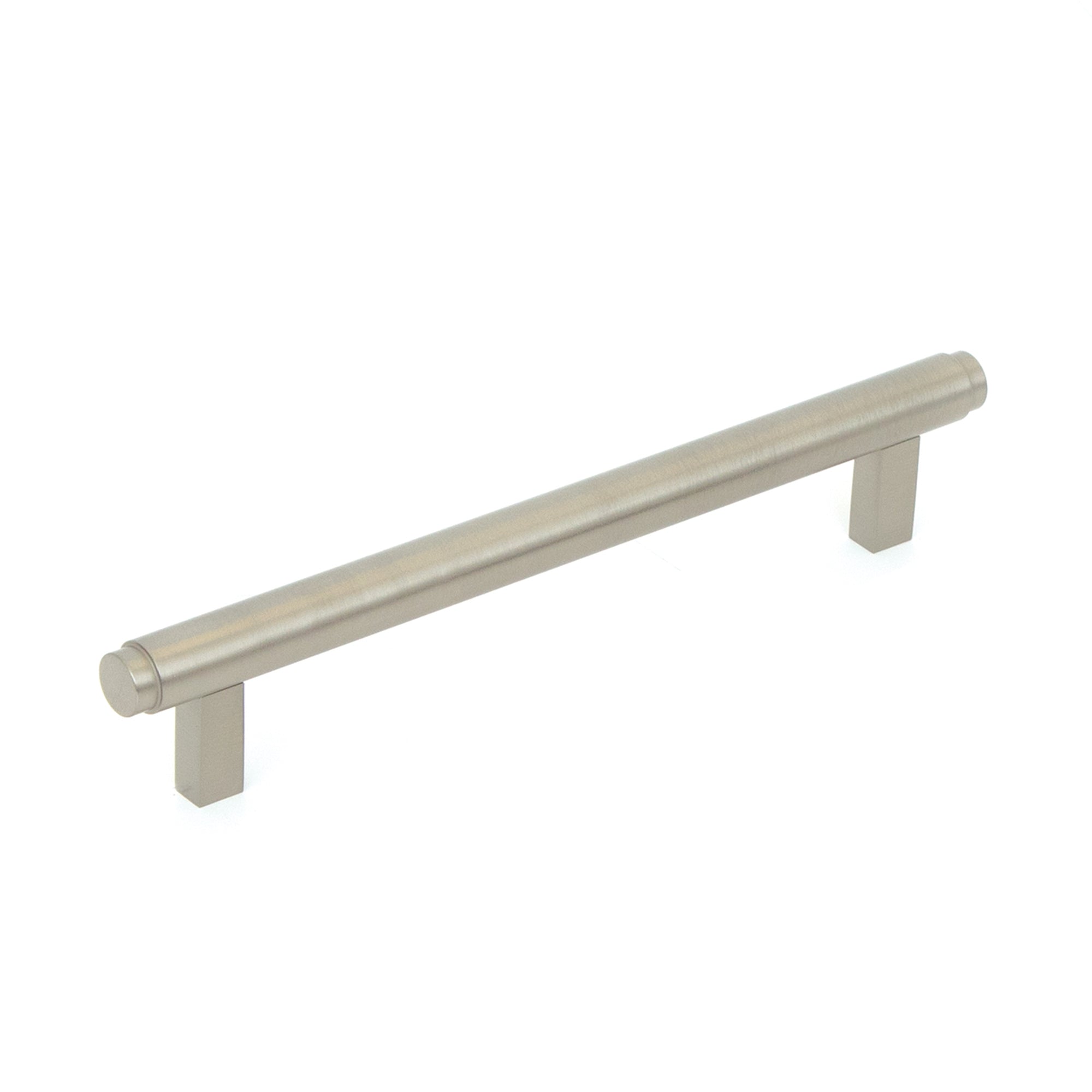 Bellevue 160mm Solid Brass Plain Bar Pull Dull Brushed Nickel