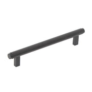 Bellevue 160mm Solid Brass Plain Bar Pull Matt Black