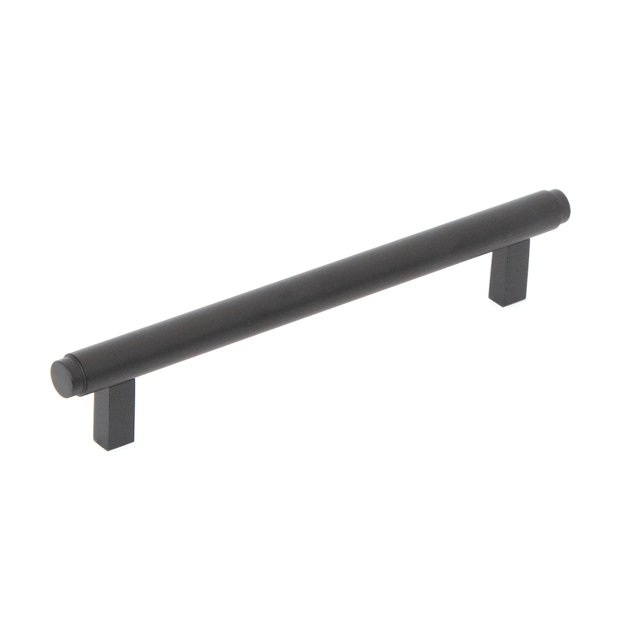 Bellevue 160mm Solid Brass Plain Bar Pull Matt Black