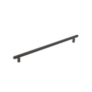 Bellevue 320mm Solid Brass Plain Bar Pull Matt Black