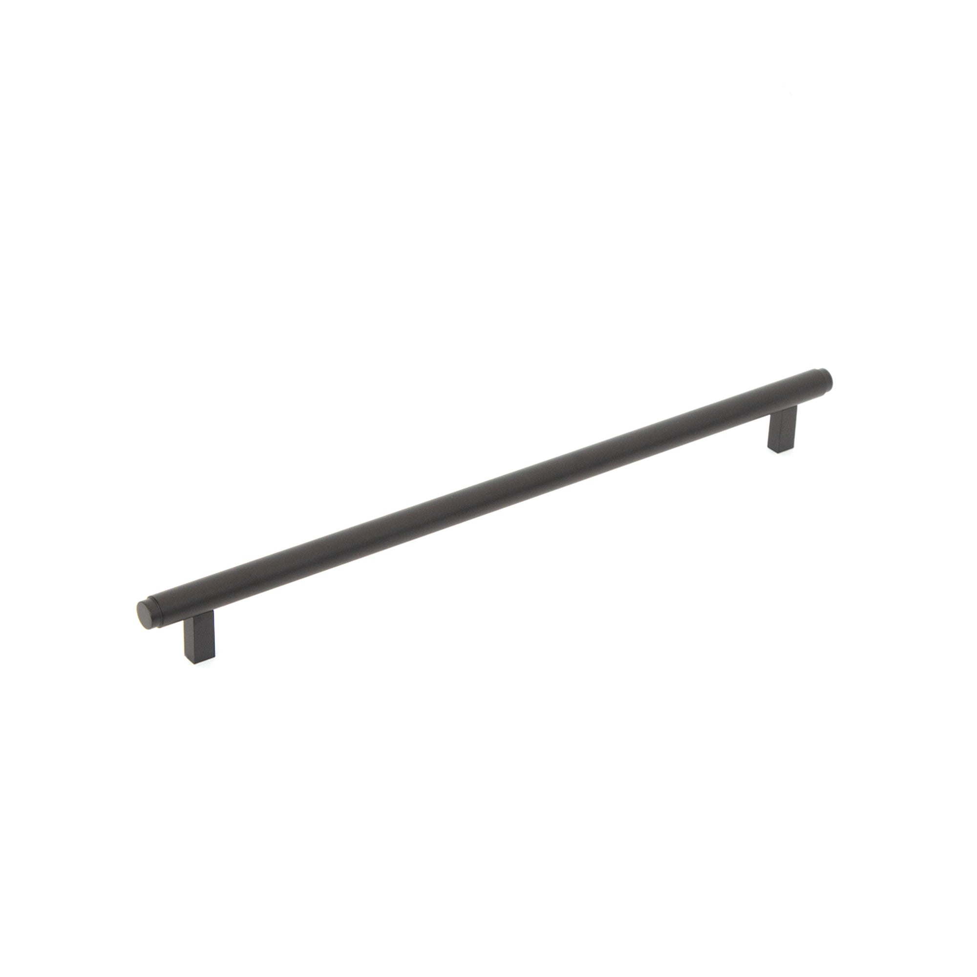 Bellevue 320mm Solid Brass Plain Bar Pull Matt Black