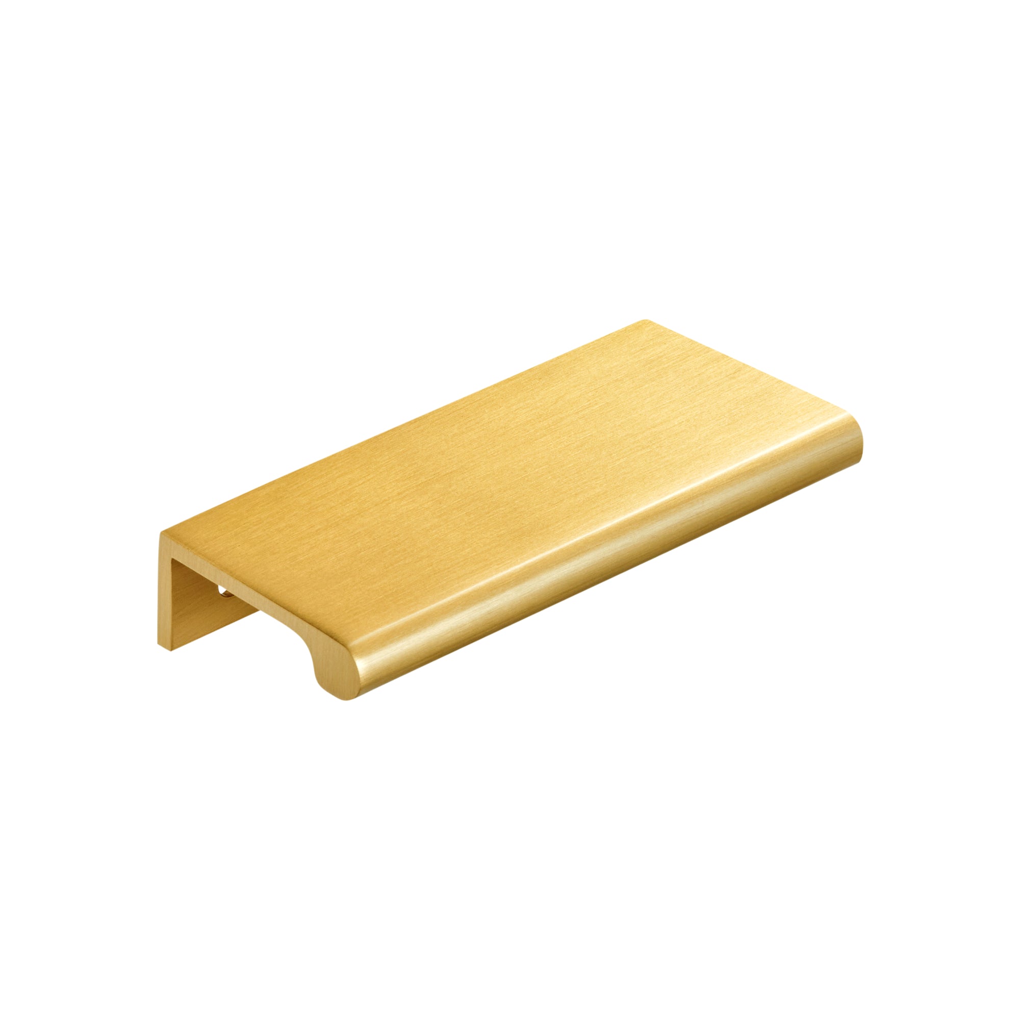 Momo Handles Chelsea Solid Brass Lip Pull Handle 96mm Brushed Satin Brass