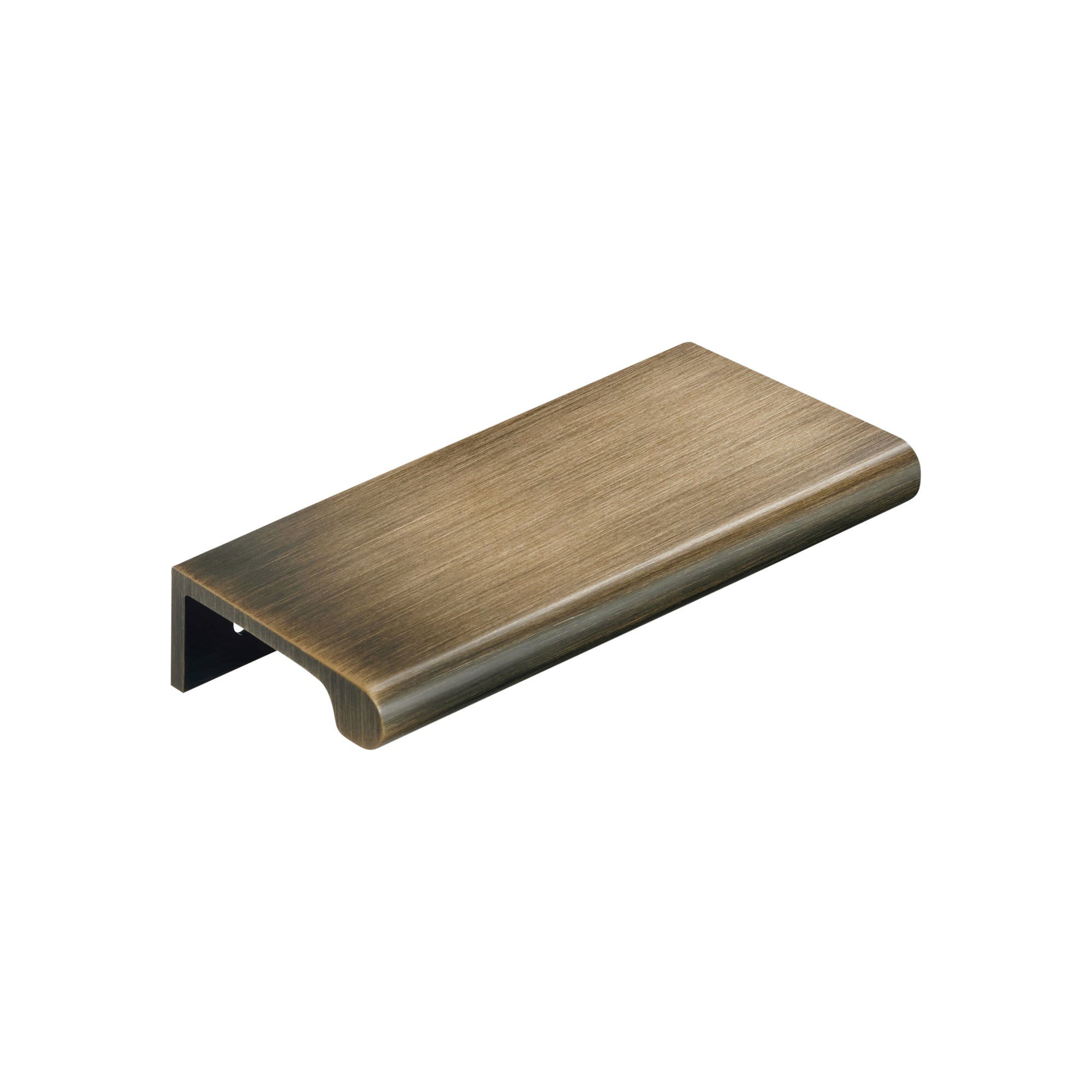Momo Handles Chelsea Solid Brass Lip Pull Handle 96mm Dark Brushed Brass