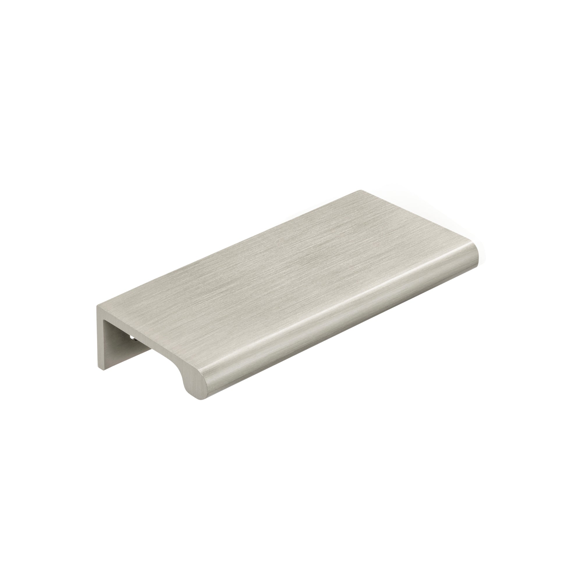 Momo Handles Chelsea Solid Brass Lip Pull Handle 96mm Dull Brushed Nickel