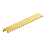 Momo Handles Chelsea Solid Brass Lip Pull Handle 256mm Brushed Satin Brass