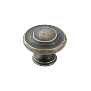 Florencia Concentric Knob 33mm Antique Brass