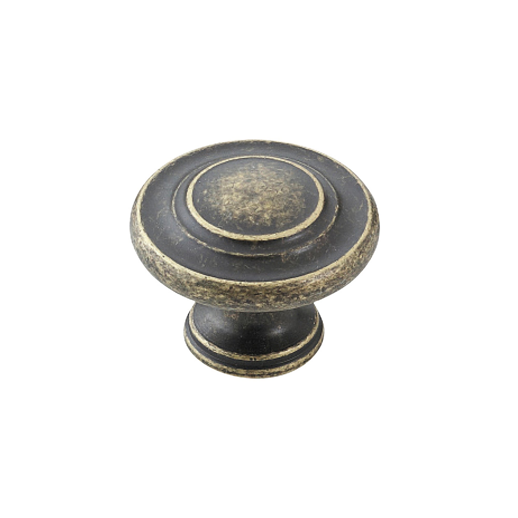 Florencia Concentric Knob 33mm Antique Brass