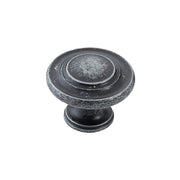 Florencia Concentric Knob 33mm Charcoal