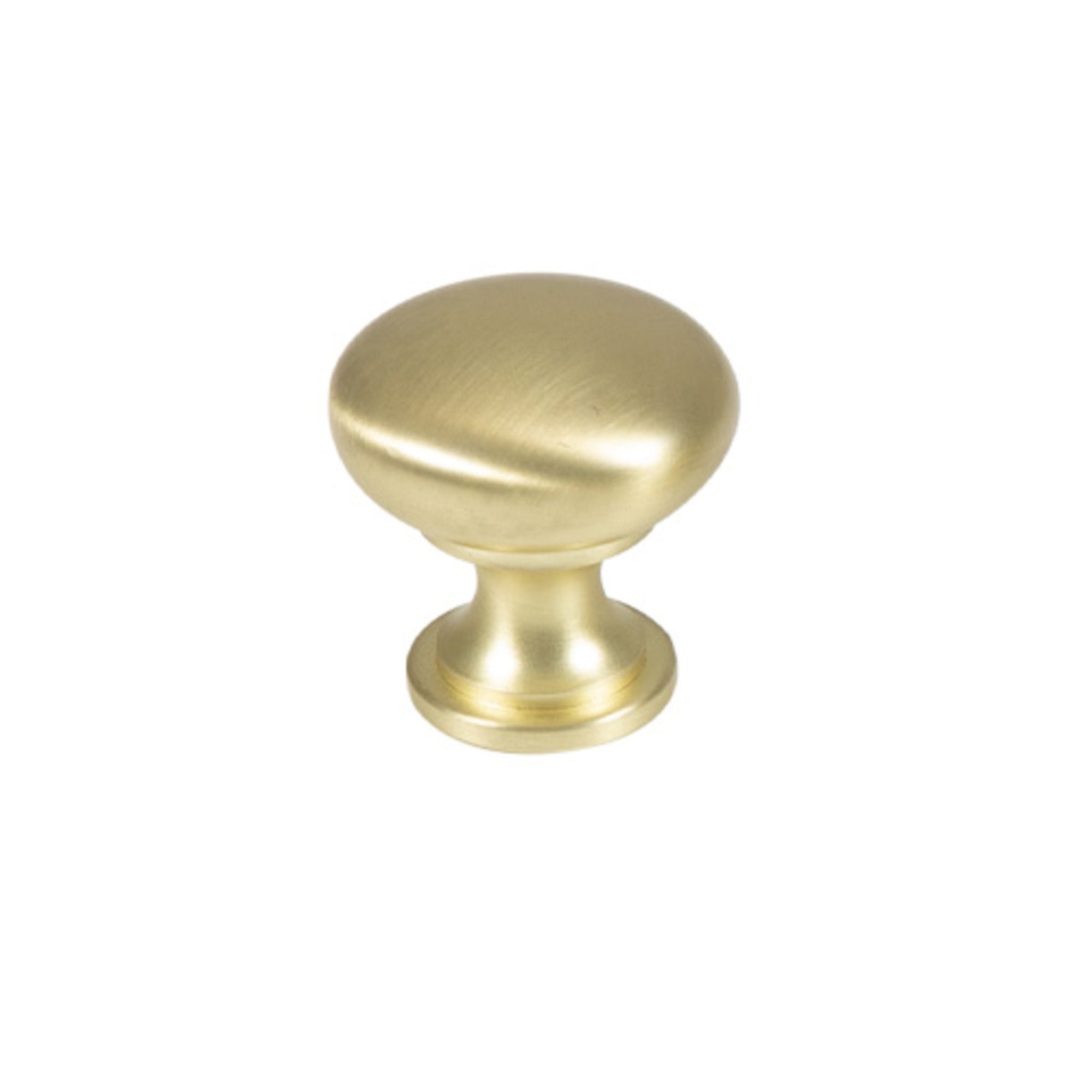 Florencia Plain Knob 29mm Brushed Matt Brass