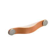 Flexa Leather D Handle 160mm Light Tan with Pewter Button