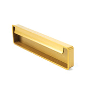 Fold Flush Pull Handle 128mm Brushed Gold