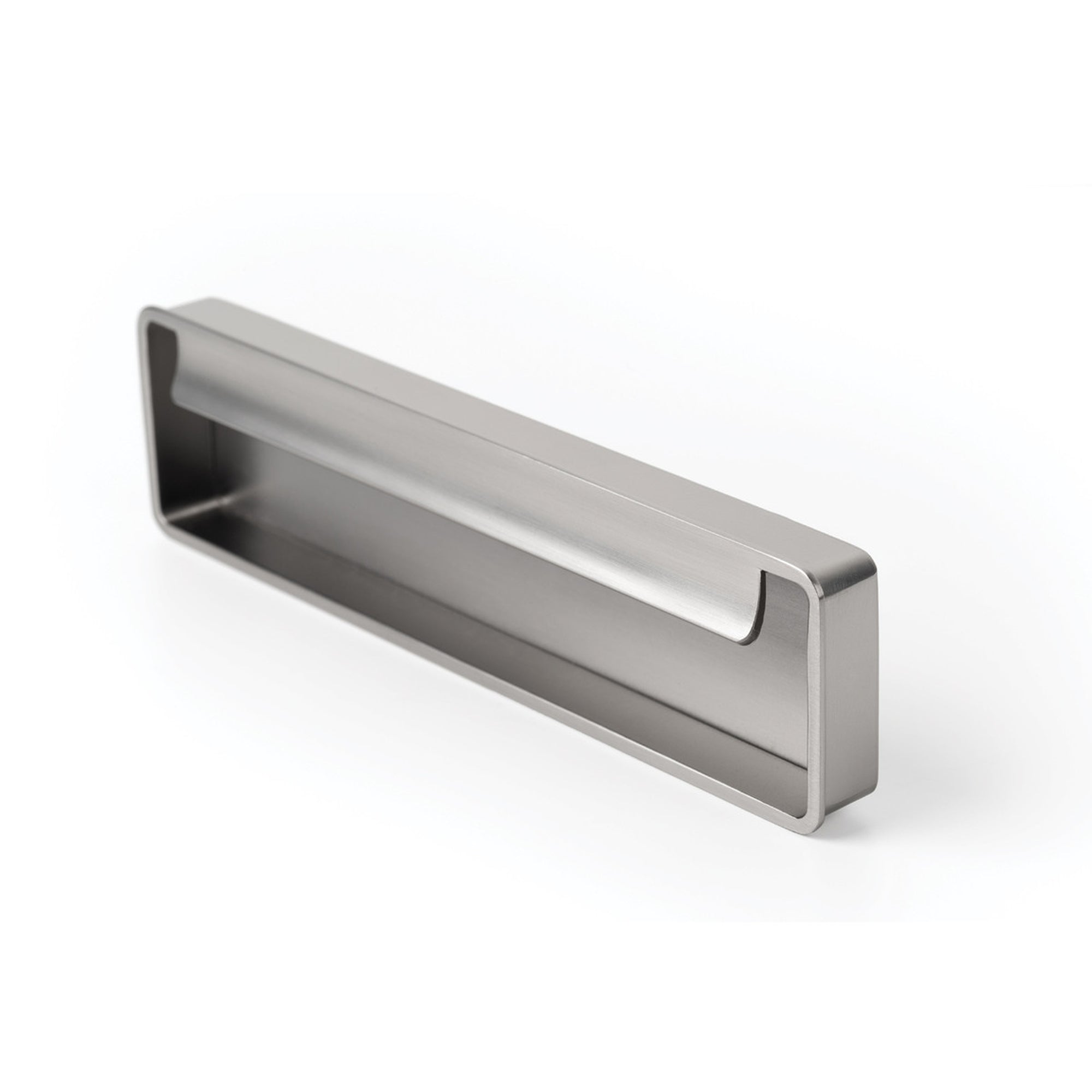 Fold Flush Pull Handle 128mm Brushed Nickel