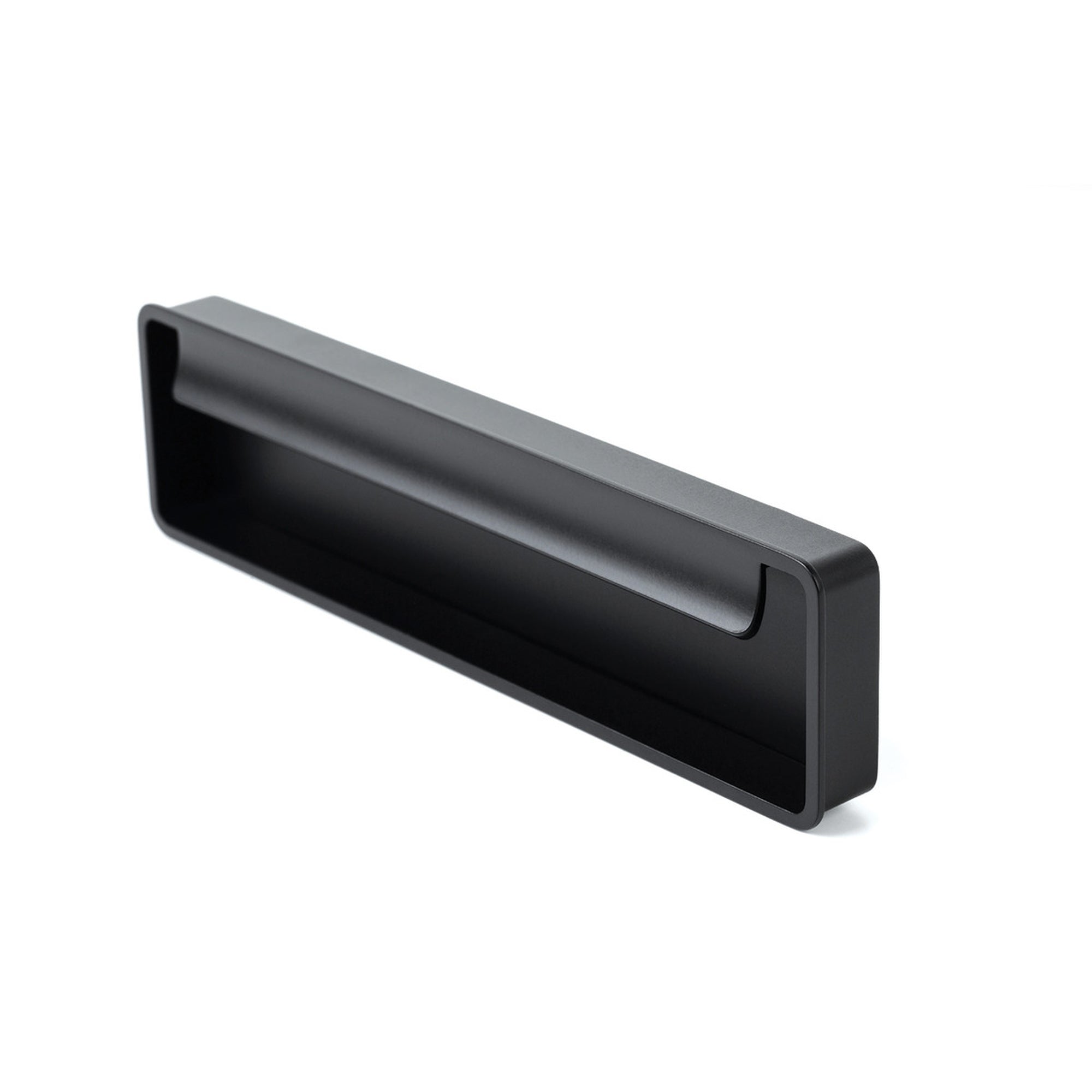 Fold Flush Pull Handle 128mm Matt Black