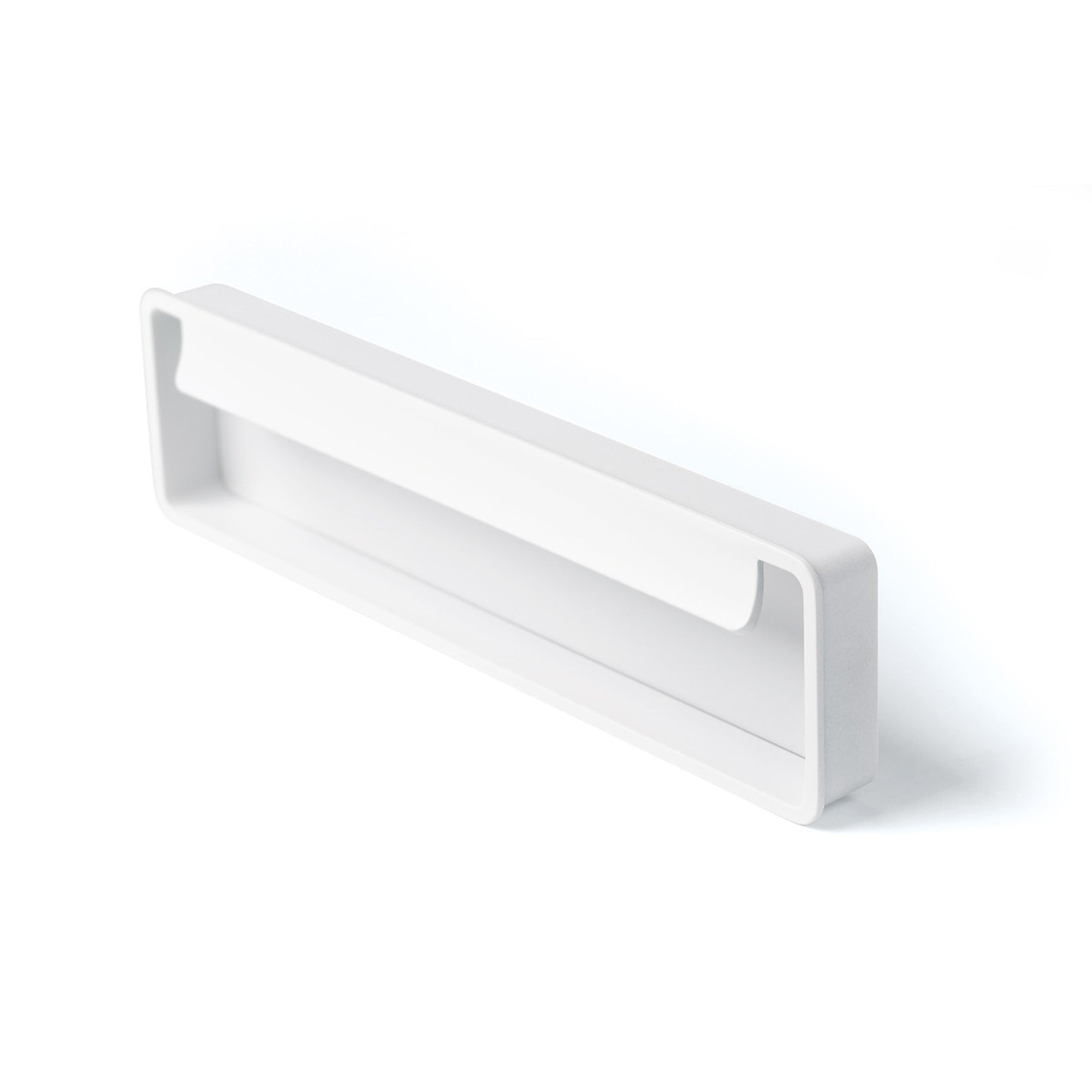 Fold Flush Pull Handle 128mm Matt White